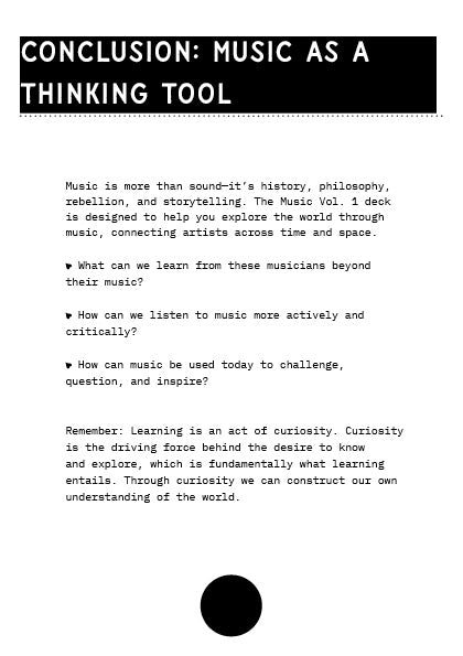 Critical Thinking with Music Vol.1