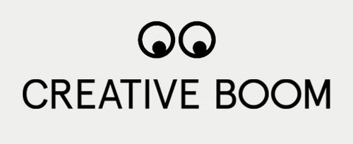 Logo of Creative Boom with stylized eyes on a white background